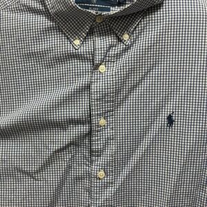 Ralph Lauren Blake XL Blue Plaid Long Sleeve Button-Down Shirt